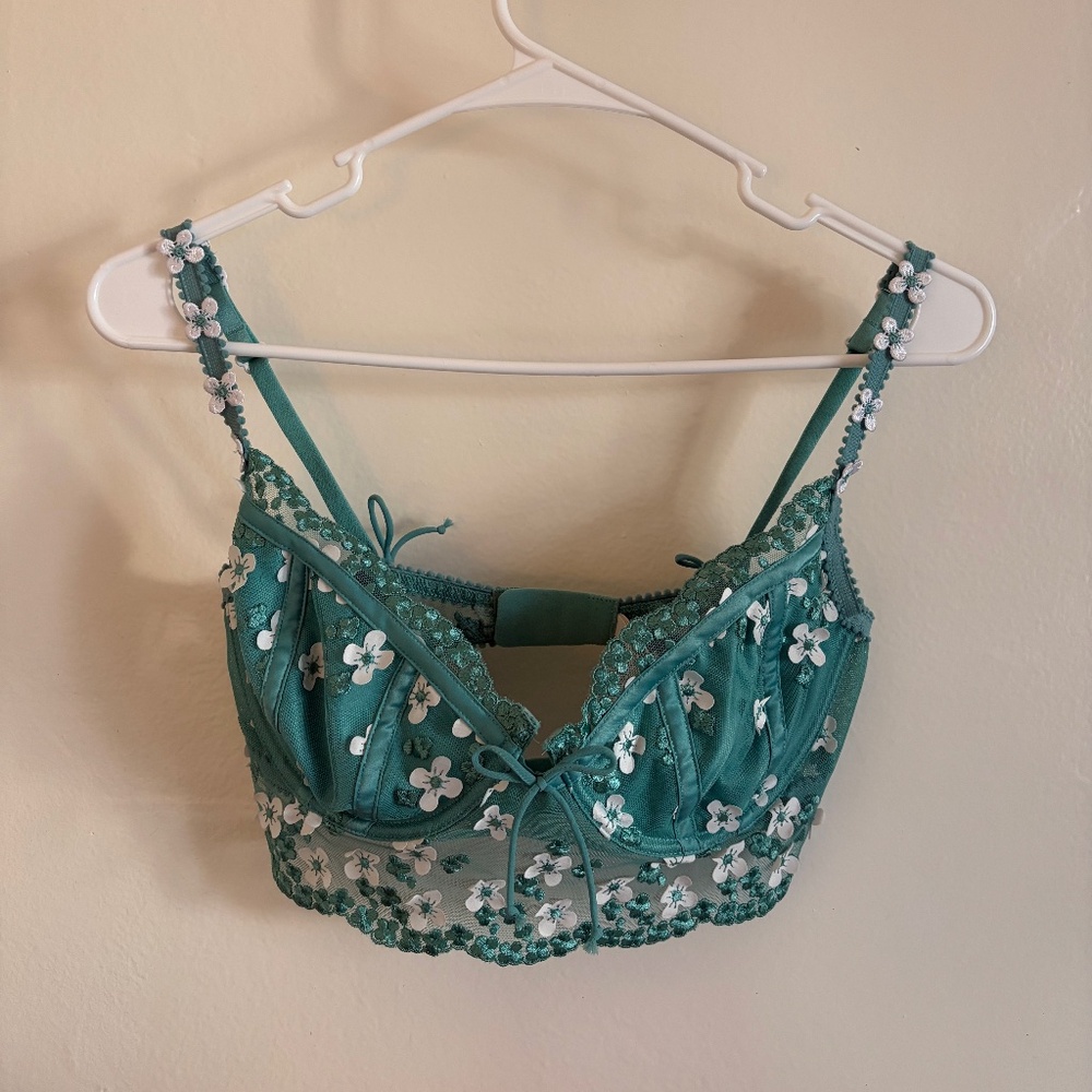 For Love and Lemons Jade Daisy Bra 34D